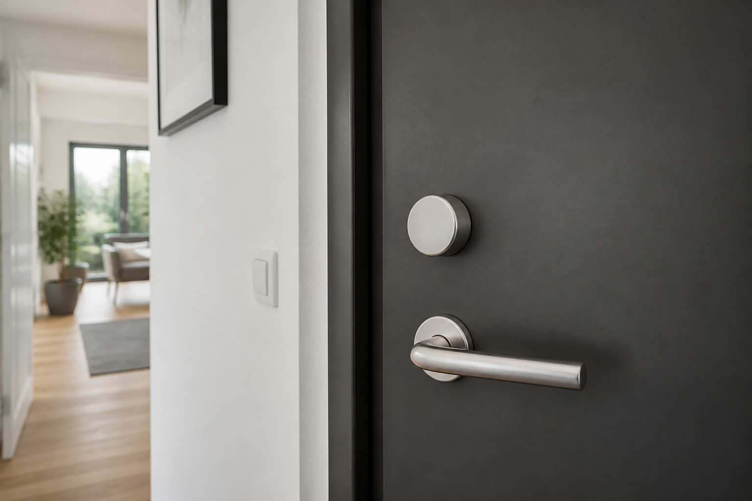 Illustrative Darstellung zum Ratgeberthema Smart Lock an der Haustür: Kompatibilität und Betrieb prüfen
